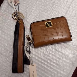 Victoria's secret bundle of wallet and wristlet strap